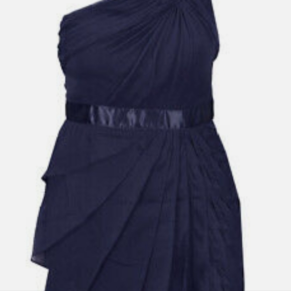 Adrianna Papell Navy Cocktail Dress - Picture 2 of 4